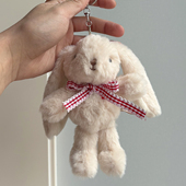 巧克力爱心兔毛绒挂件公仔玩偶情侣包包挂饰可爱女生书包配饰礼物