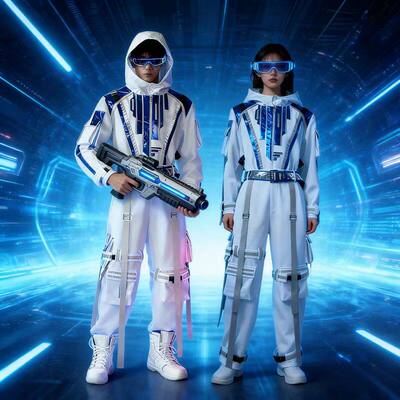 租未来纪元太空科幻主题演出服机器人宇航员AI科技感未来服装租赁