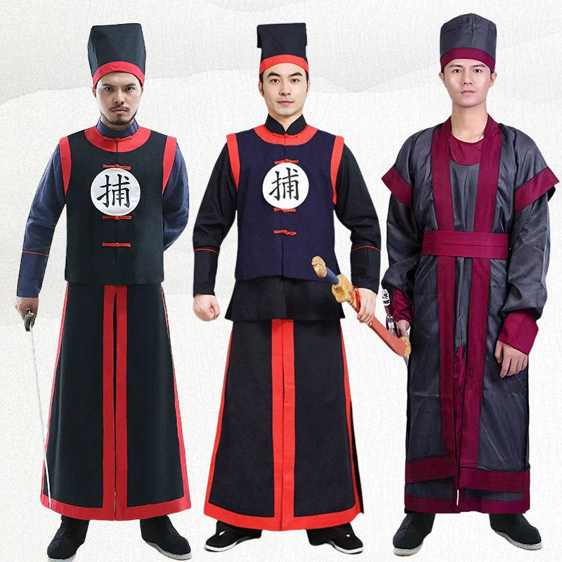 出租古装汉服男宋代衙役捕快服装宋朝巡捕捕头演出服装衣服租赁
