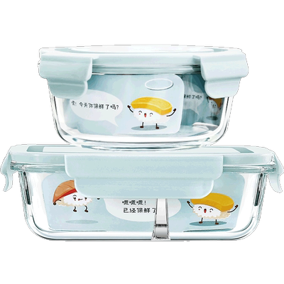 圆形玻璃饭盒汤碗外带