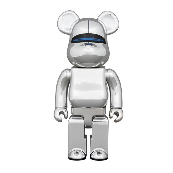 正品bearbrick银色发光空山基 400%1000%积木熊暴力熊摆件手办