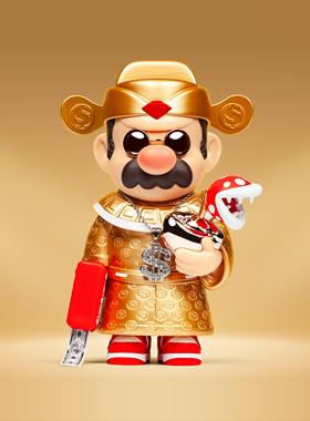 ZCWO财神金色款杀手马里奥潮玩手办摆件礼物这个杀手不太冷周边