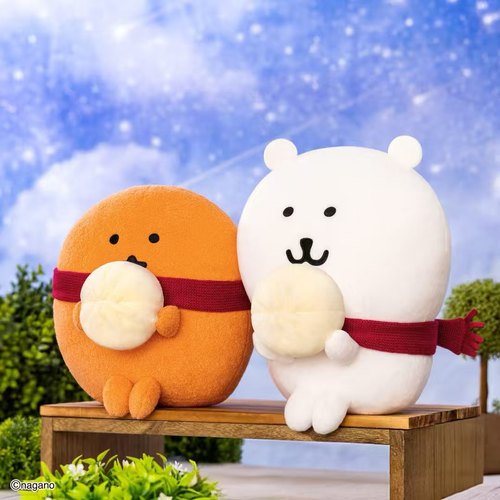 预定nagano自嘲熊可乐饼吃包子系列薯饼大号公仔毛绒玩偶周边挂件