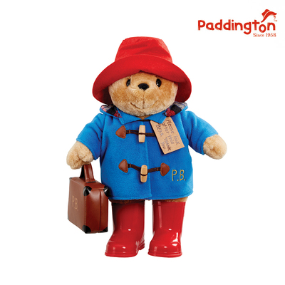 正品PADDINGTON英国帕丁顿熊手提箱小熊毛绒玩偶公仔可爱礼物儿童
