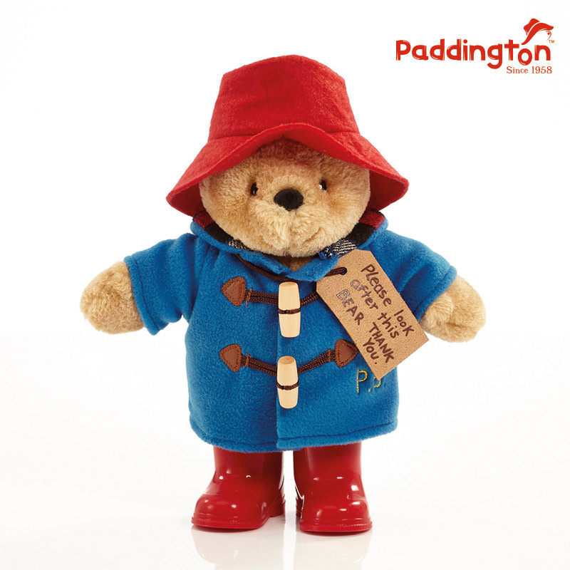 正品PADDINGTON英国帕丁顿熊红靴子小熊毛绒玩偶公仔可爱礼物儿童