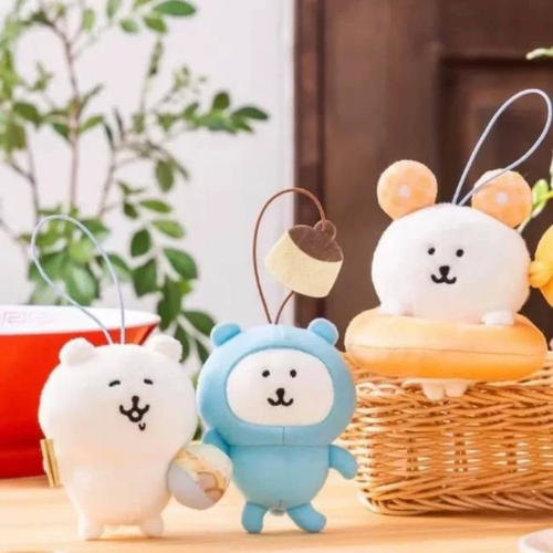 预定nagano自嘲熊拉面美食系列毛绒挂件饭团甜甜圈睡衣周边玩偶