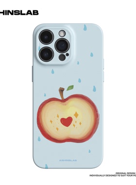 ASHINSLAB适用苹果17ProMax雨点爱心苹果iPhone16华为mate50精孔软壳14防摔不撞壳小米15全包P60女生12可爱13