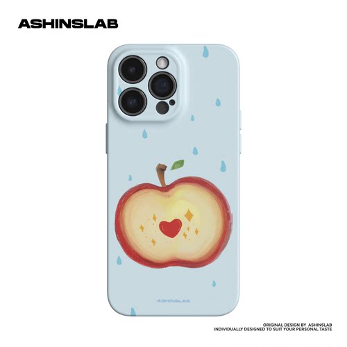 ASHINSLAB适用苹果17ProMax雨点爱心苹果iPhone16华为mate50精孔软壳14防摔不撞壳小米15全包P60女生12可爱13
