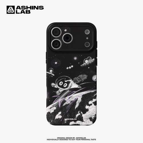 飞出地球 适用iPhone17pro苹果16promax磨砂新款手机壳男生小米17Pro磁吸15pl全包创意软壳12p搞怪华为mate60