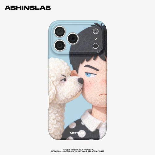 看我眼神 原创适用iPhone17软壳苹果16ProMax华为mate60p精孔磨砂小米15小众13不撞壳14plus全包P60可爱P70