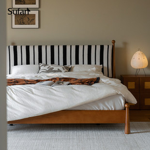 床头高度可调节民宿设计师款 舒梵伊卡床 布艺软包可以拆洗