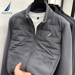 NAUTICA/诺帝卡秋冬新款男士加厚立领棉衣冬季保暖休闲外套棉服男