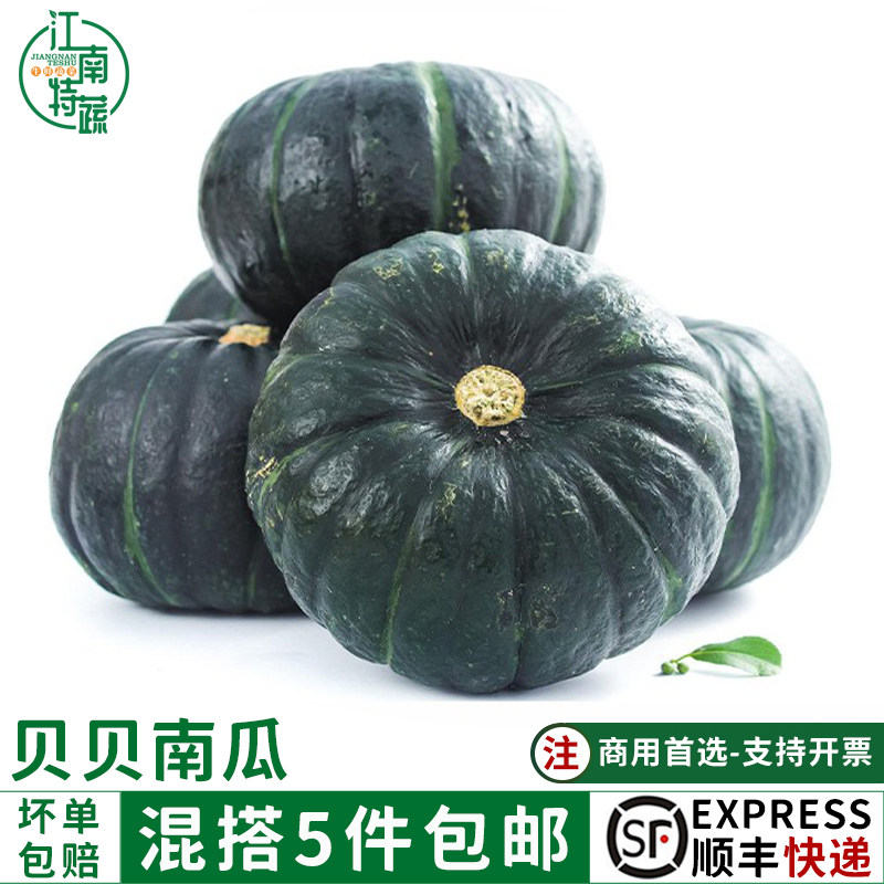 新鲜蔬菜迷你小南瓜贝贝老南瓜500g生板栗味宝宝捕食老面栗子农家