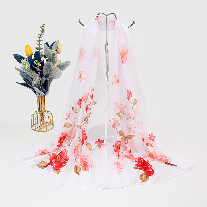 围巾女春秋新款雪纺印花丝巾薄款韩版百搭装饰纱巾中老年妈妈围巾,服饰配件/皮带/帽子/围巾,围巾/丝巾/披肩,淘宝优惠券,粉丝福利购,淘宝优惠卷