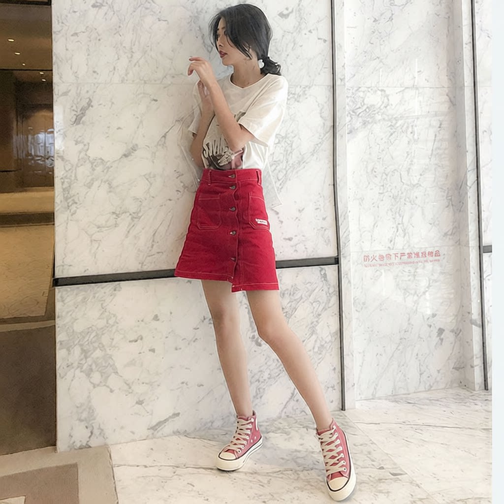 新款1970s高帮帆布鞋女韩版百搭