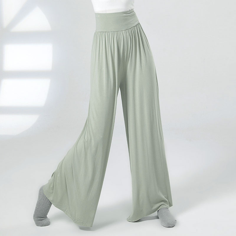 古典舞练功裤高腰垂感舞蹈训练裤