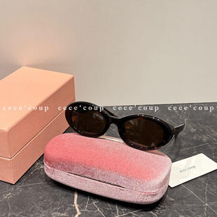 椭圆猫眼金属太阳眼镜 BVKV焊在脸上 女 26FW 新品