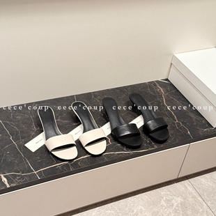 优雅大小姐 女 26FW 小跟一字带外穿凉拖 新品 BVKV