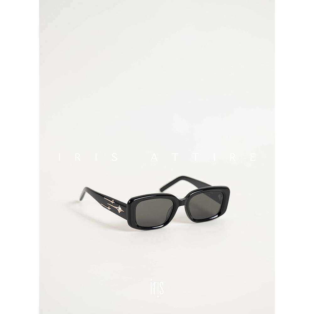 「BVKV」千元品质/黑色方形镜框板材墨镜太阳镜女ANTENA