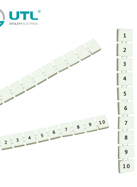 尤提乐ZBFM4标记条10粒可印字横打竖打ZB4 ZB5 ZB6 ZB8 ZB10 HZB5