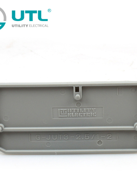 尤提乐G-JUT3-2.5/1-2弹簧一进两出接线端子挡板接线2.5平方端子