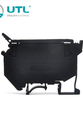 尤提乐JUT1-4RD开关式保险丝型接线端子排铜接触件快速连接器直销