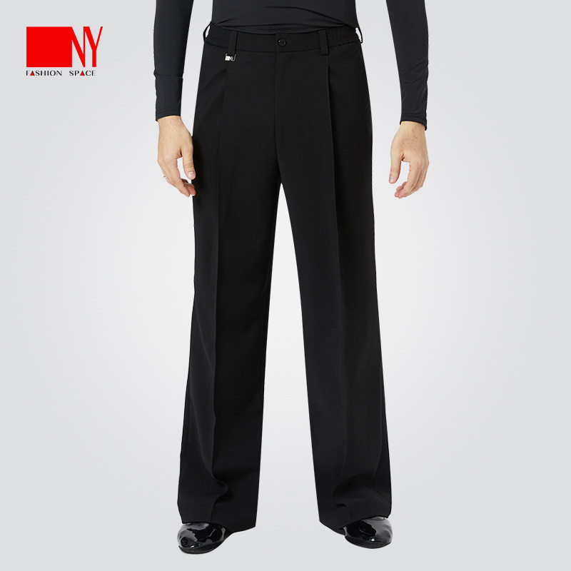 NY纳艺新品男士摩登单褶裤子