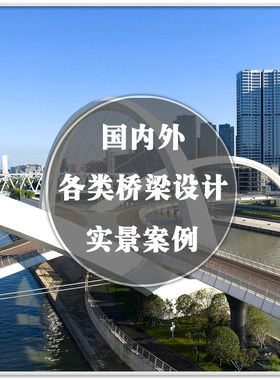 DA-304桥梁建筑大桥木桥天桥钢索桥步行人桥各类桥梁案例设计素材