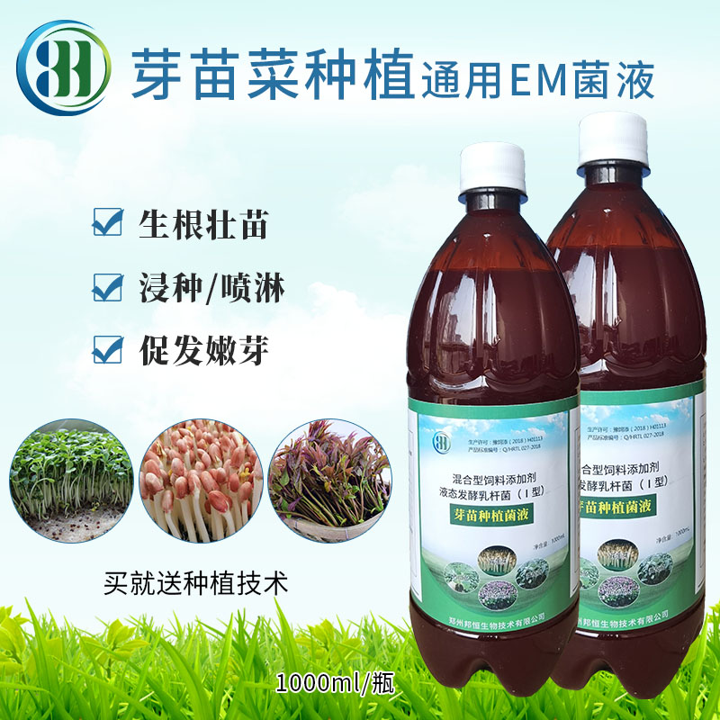 花生芽营养液芽苗EM菌促长送教程