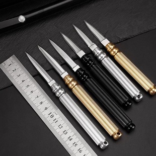 户外多功能筒子刀防身迷你折刀便携破窗工具雕刻刀多功能水果刀