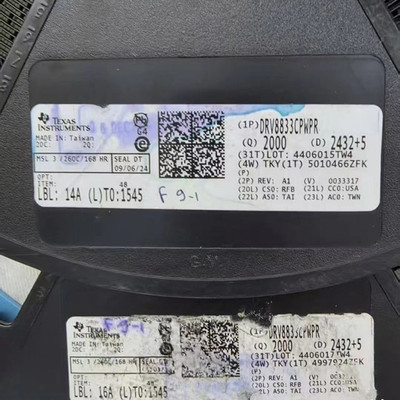 原装正品 DRV8833CPWPR HTSSOP-16 双路H桥电机驱动器芯片