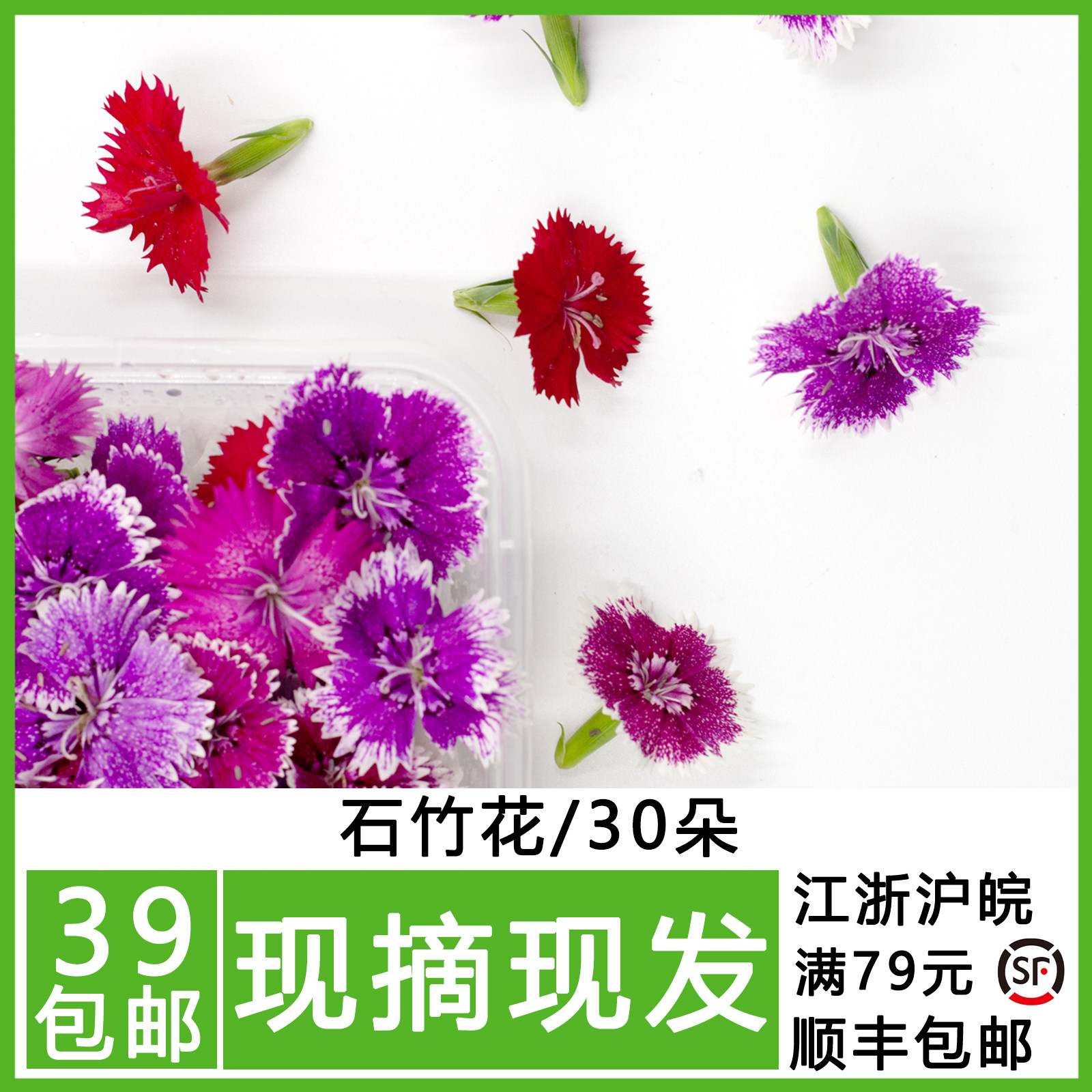 新鲜石竹花 石竹梅 中国石竹 可食用花酒店西餐摆盘装饰鲜花