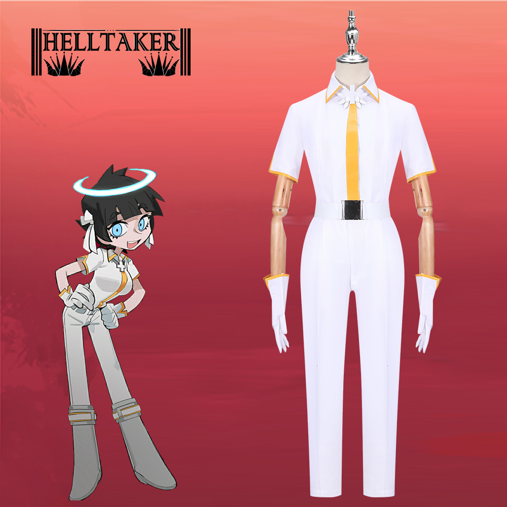 炫漫 定做地狱把妹王helltaker好奇天使 阿撒泻勒cosplay女装套装