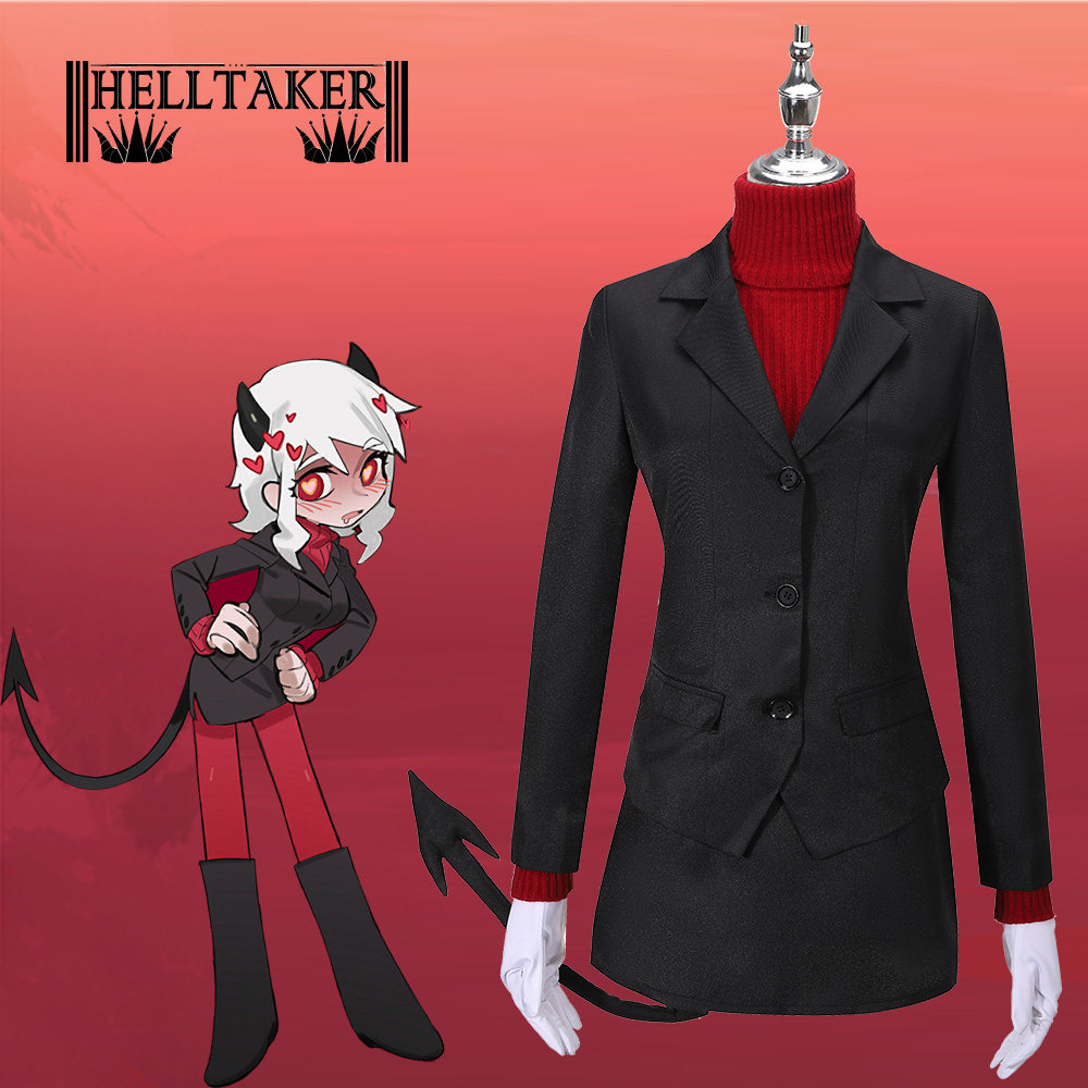 炫漫 定做 地狱把妹王helltaker 涩涩的恶魔 魅魔cosplay女装套装