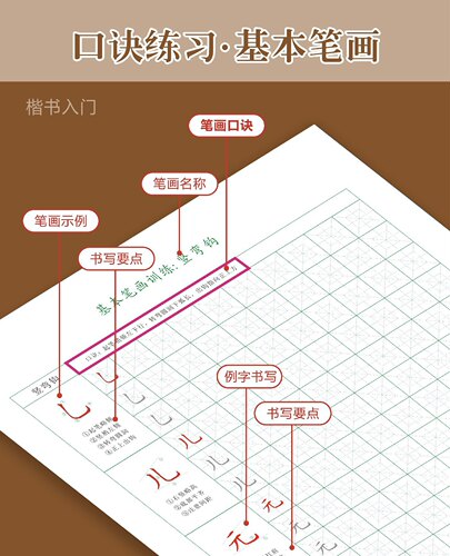 教材版基本笔画练字班