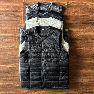 外穿内搭保暖背心休闲纯色百搭上衣修身 日系情侣款 马甲轻型秋冬款