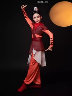 第十二届小荷风采再现花木兰演出服儿童古典戏曲将军舞蹈演出服