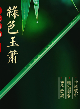 萧乐器玉萧树脂箫玉箫洞箫FG八孔通口短箫潇初学专业六孔反手古风