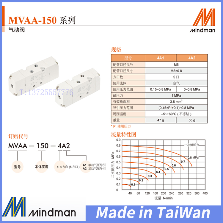 MVAA-150 180 220 260 300-3A1 4A1-4A2 4A2C台湾金器气动阀