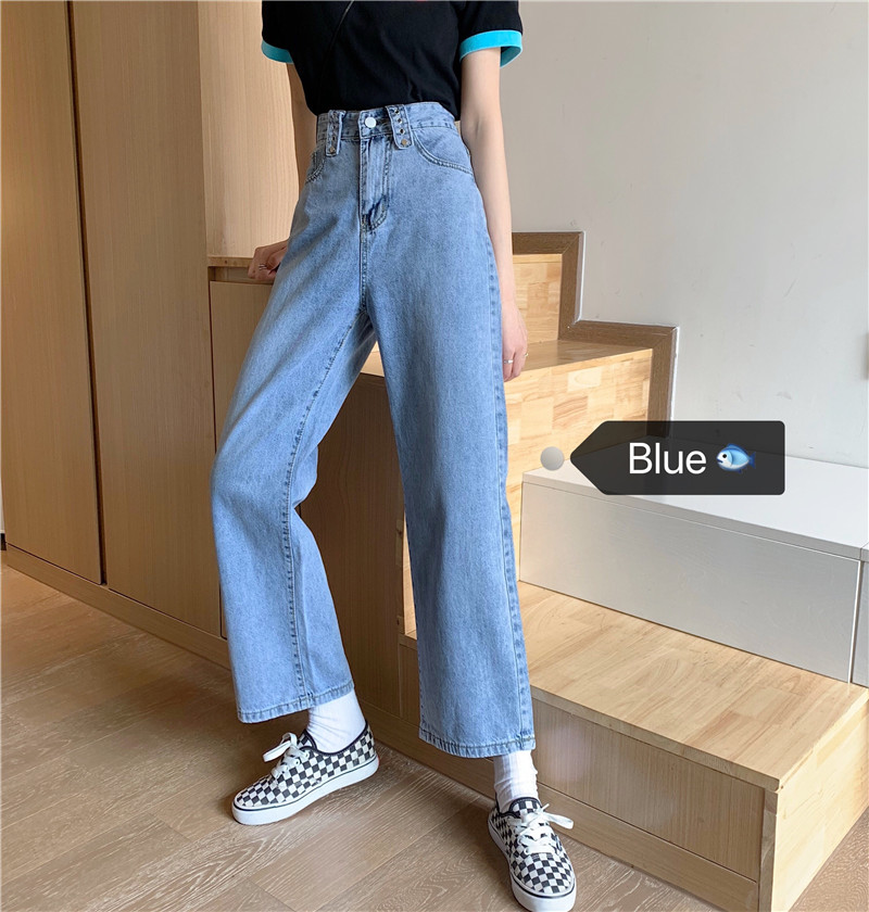 Real price: early spring 2021 new Korean loose and thin straight pants, versatile jeans in stock