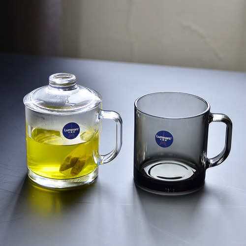 钢化玻璃泡茶咖啡杯子耐摔耐高温
