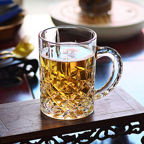 精酿啤酒杯抖音扎啤杯1000毫升