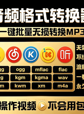 音乐格式转换器ncm mgg kgm kgg mflac xm无损转mp3网易酷狗酷我