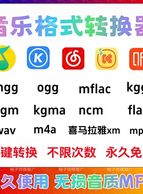 音乐格式转换软件音频格式转换器mgg ogg kgm kgma ncm kwm转mp3