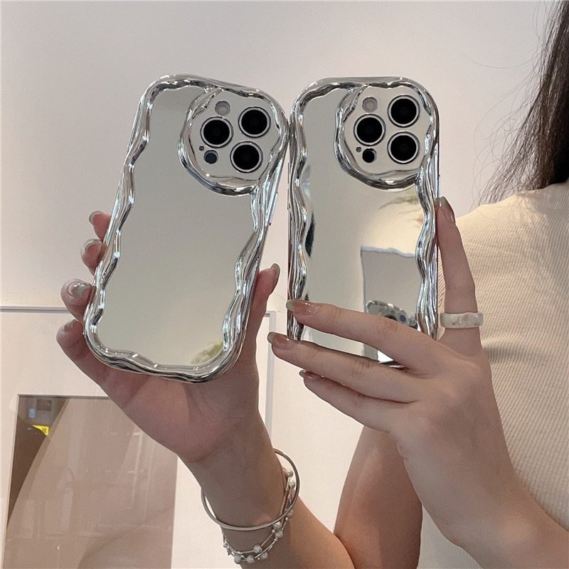 适用iphone17奶油纹手机壳苹果16PROMAX电镀立体波浪镜面保护套15,个性定制/设计服务/DIY,手机壳/保护套定制,淘宝优惠券,粉丝福利购,淘宝优惠卷
