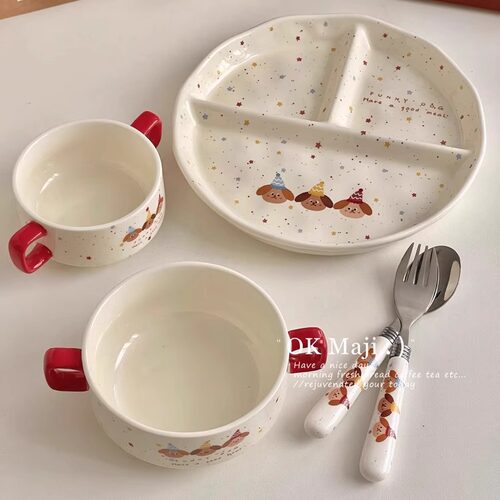 一人食可爱高颜值碗碟套装