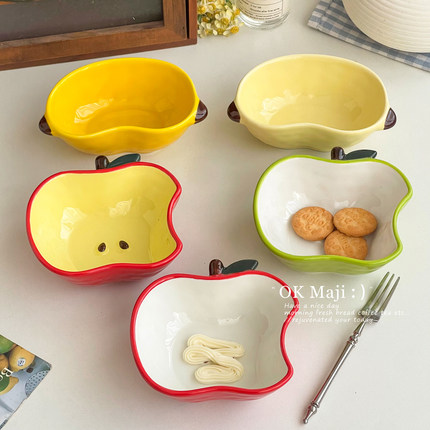 火锅调料碗陶瓷零食小吃碟可爱味碟家用水果小碟韩式小菜碟蘸料碟