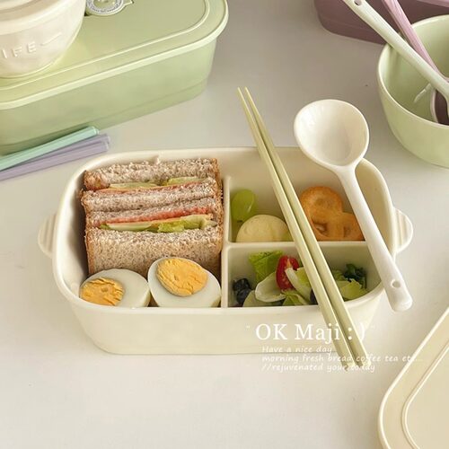 ins风女生陶瓷高颜值饭盒