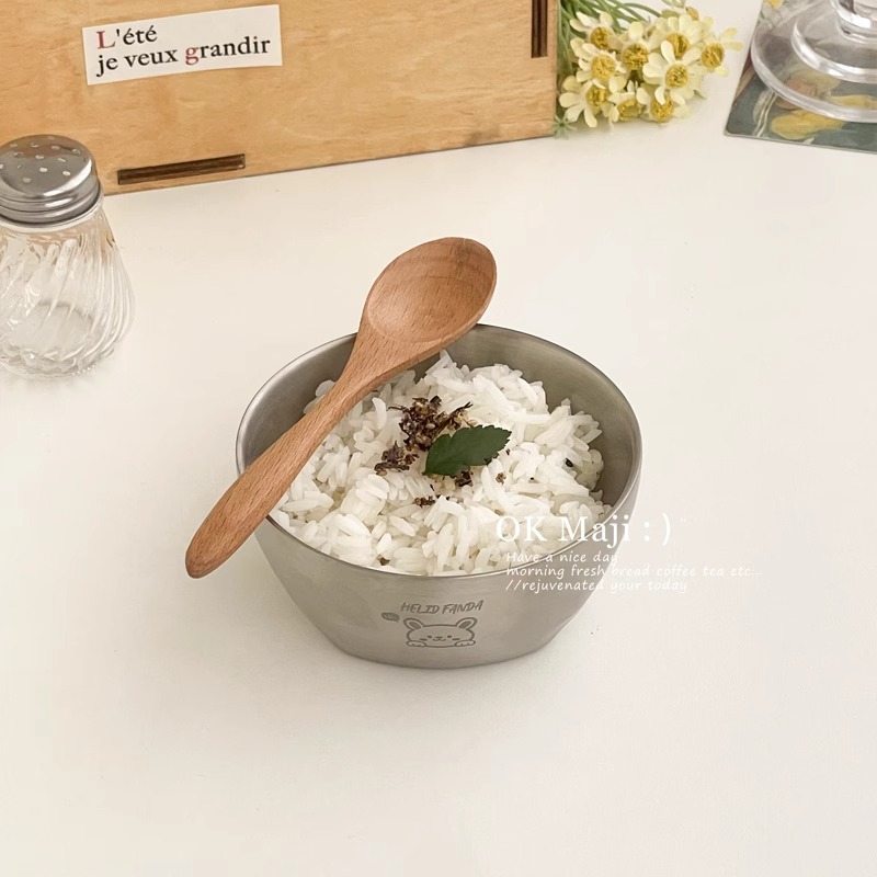 食品级不锈钢可爱饭碗