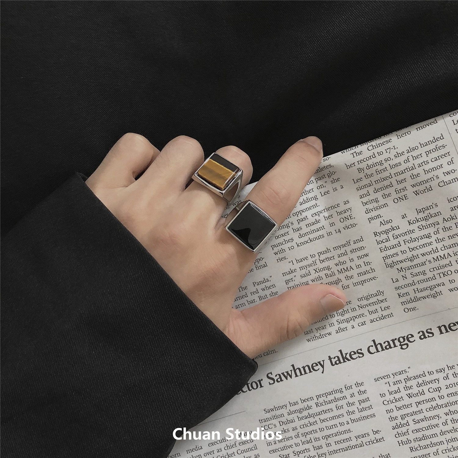 chuan欧美高级质感男女ins戒指